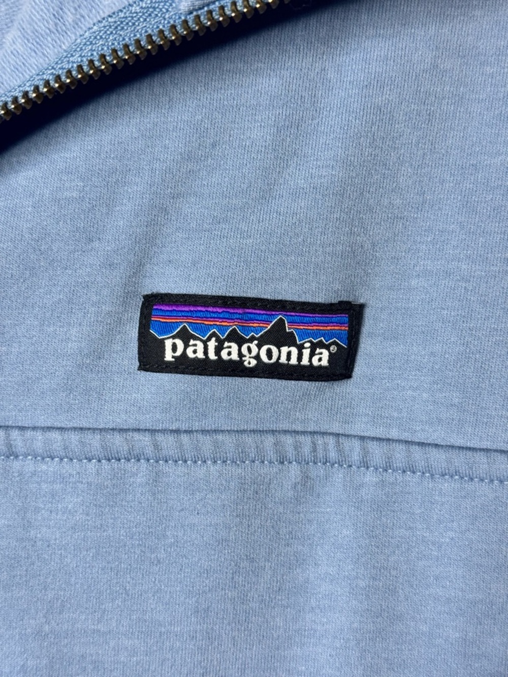 Patagonia Sky Blue Half-Zip Pullover Sweatshirt Women's Size Small - Picture 5 of 9